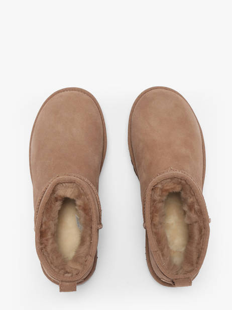 Boots Classic Ultra Mini Uit Leder Ugg Bruin accessoires - 01116109 ander zicht 3